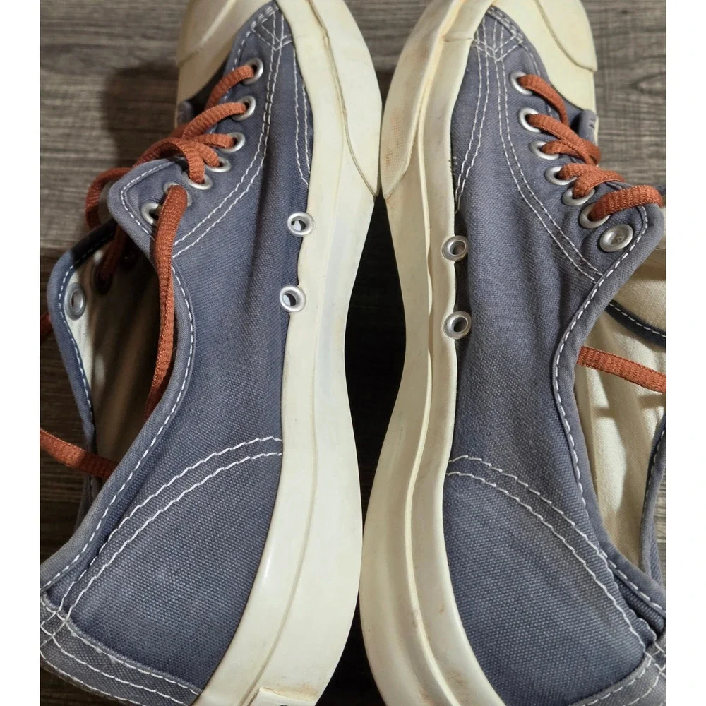 Converse Jack Purcell Canvas Lace Up Sneakers Womens 9.5 Mens 8 Blue